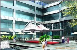 上海天网膜结构工程 公共场所家具与空间膜结构的完美融合